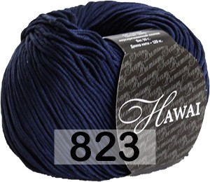 Пряжа Сеам Hawai 823 т.синий