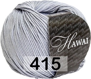 Пряжа Сеам Hawai 415 жемчужно серый