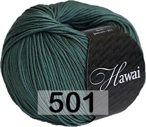 Пряжа Сеам Hawai 501 голубая ель