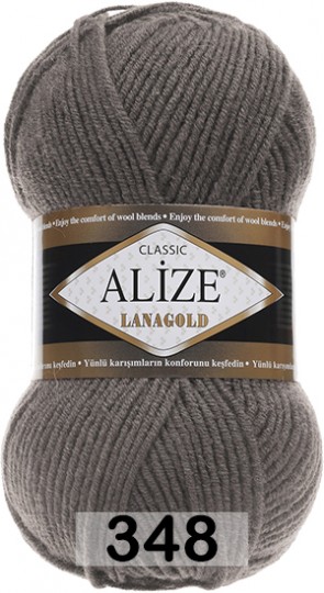 Пряжа Alize Lanagold 348 т.серый