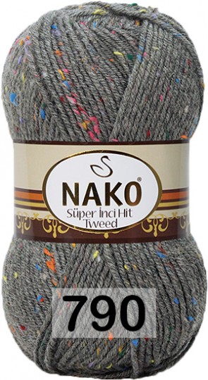 Пряжа Nako Super Inci Hit Tweed 00790 волк