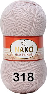 Пряжа Nako Super Inci Narin 00318 бутон розы