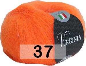 Пряжа Сеам Virginia 37 оранжевый неон