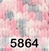 5864 БЕЛ.СЕР.РОЗОВЫЙ