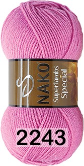 Пряжа Nako Superlambs Special 02243 темно-розовый