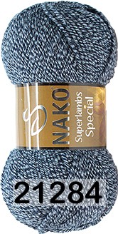 21284 ЧЕРНО-ГОЛУБОЙ МЕЛАНЖ