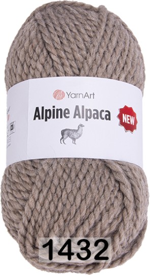 Пряжа YarnArt Alpine Alpaca New 1432 бежевый