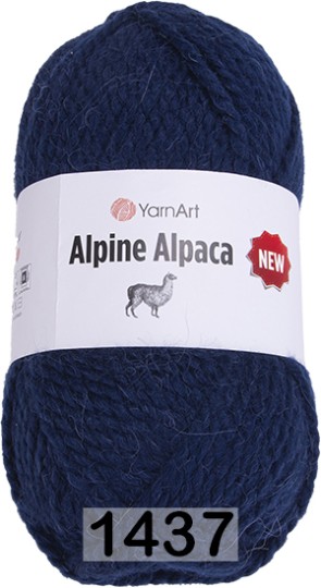 Пряжа YarnArt Alpine Alpaca New 1437 синий