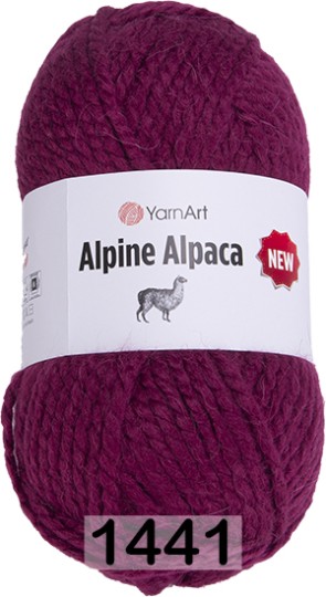 Пряжа YarnArt Alpine Alpaca New 1441 т.малина