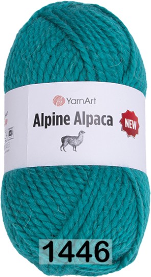 Пряжа YarnArt Alpine Alpaca New 1446 бирюзовый