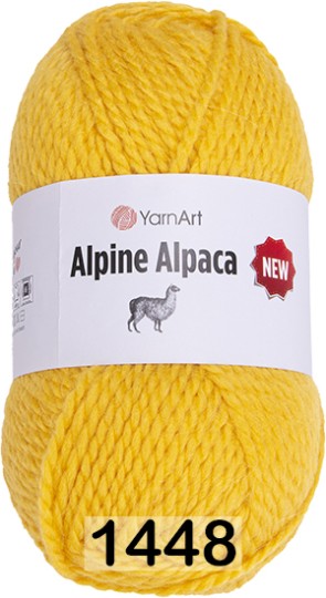 Пряжа YarnArt Alpine Alpaca New 1448 желтый