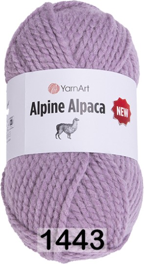 Пряжа YarnArt Alpine Alpaca New 1443 сухая сирень