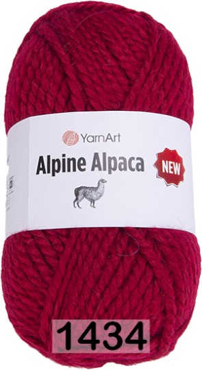 Пряжа YarnArt Alpine Alpaca New 1434 т.красный