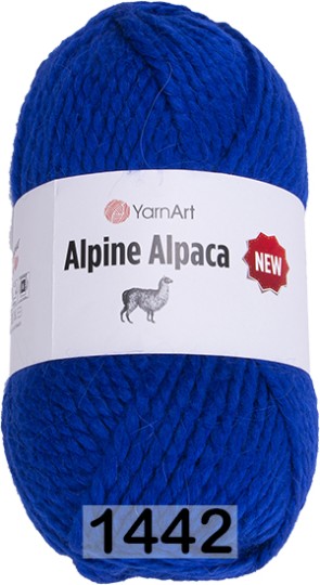 Пряжа YarnArt Alpine Alpaca New 1442 яр.синий