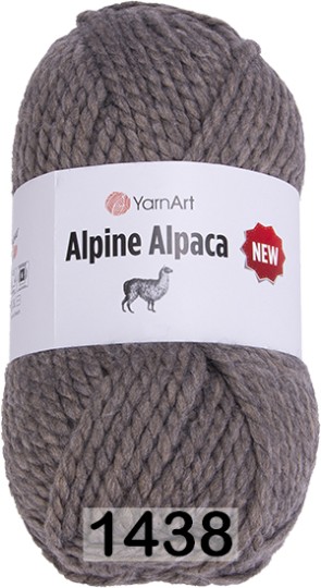 Пряжа YarnArt Alpine Alpaca New 1438 серо-коричневый