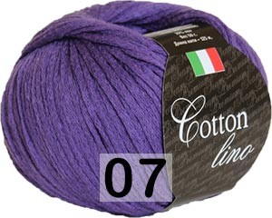 Пряжа Сеам Cotton Lino 07 фиолетовый