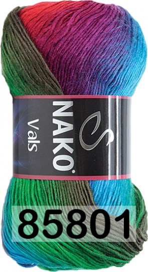 Пряжа Nako Vals 85801 павлин