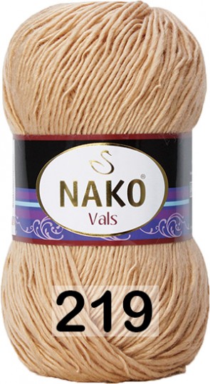 Пряжа Nako Vals 00219 коричневато желтый