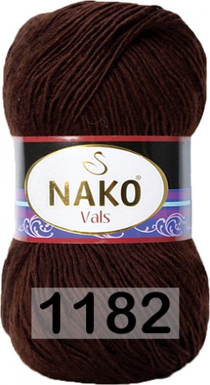 Пряжа Nako Vals 01182 КОРИЧНЕВЫЙ