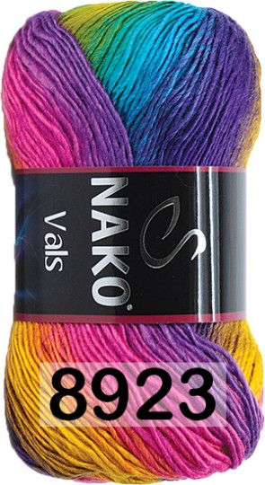 Пряжа Nako Vals 08923 РАЙСКАЯ ПТИЦА
