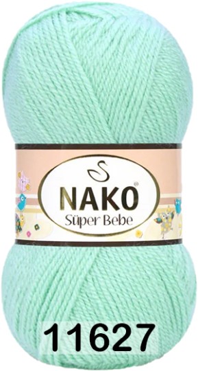 Пряжа Nako Super Bebe 11627 св.бирюзовый