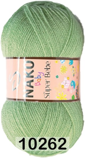 Пряжа Nako Super Bebe 10262 фисташка