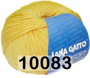 Пряжа Lana Gatto Super Soft 10083 желтый