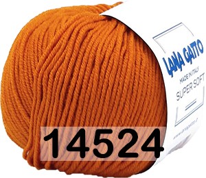 Пряжа Lana Gatto Super Soft 14524 оранжевый