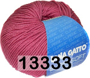 Пряжа Lana Gatto Super Soft 13333 брусничный