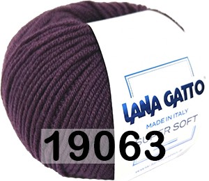 Пряжа Lana Gatto Super Soft 19063 коричн.-фиолетовый