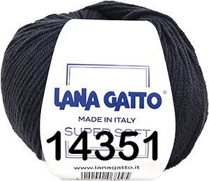 Пряжа Lana Gatto Super Soft 14351 графит