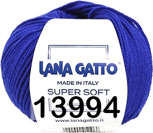Пряжа Lana Gatto Super Soft 13994 королевский синий