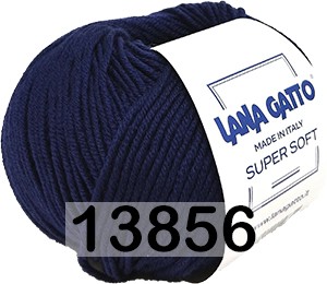 Пряжа Lana Gatto Super Soft 13856 т.синий