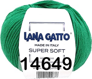 Пряжа Lana Gatto Super Soft 14649 т.бирюза
