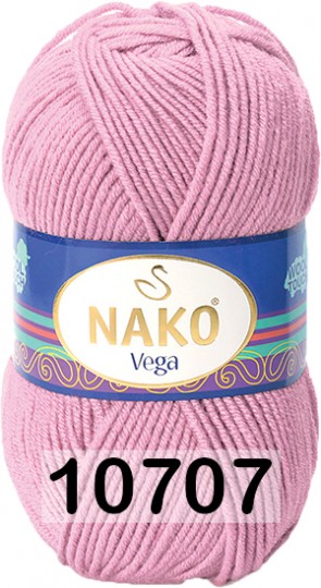 Пряжа Nako Vega 10707 pозовый