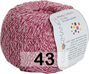 Пряжа Performance WOOLY COTTON 043 РОЗОВО-КРАСНЫЙ