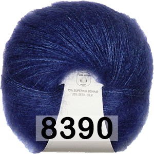 Пряжа Lana Gatto Silk Mohair 8390 СИНИЙ