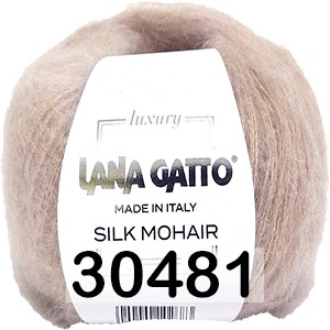 Пряжа Lana Gatto Silk Mohair 30481 бежевый
