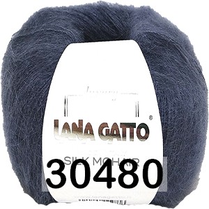 Пряжа Lana Gatto Silk Mohair 30480 антрацит