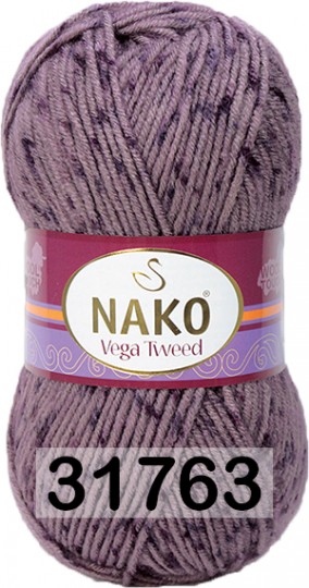 Пряжа Nako Vega Tweed 31763 СВ.СИРЕНЕВЫЙ