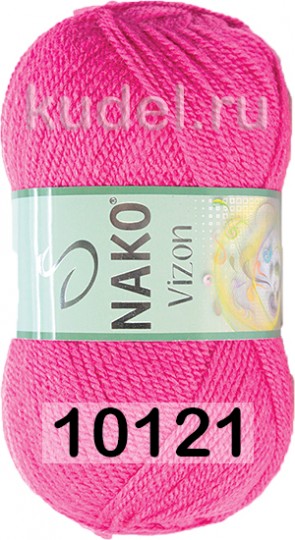 Пряжа Nako Vizon 10121 розовая орхидея