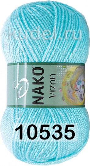 Пряжа Nako Vizon 10535 СВ.БИРЮЗОВЫЙ