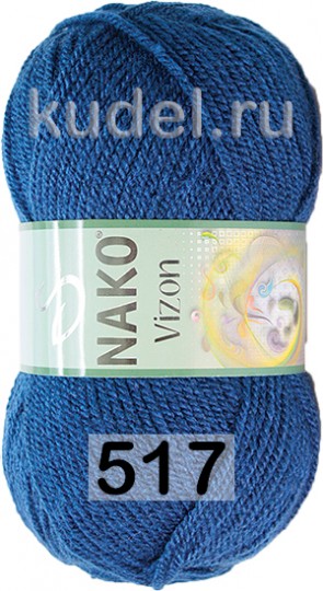 Пряжа Nako Vizon 00517 средне-синий