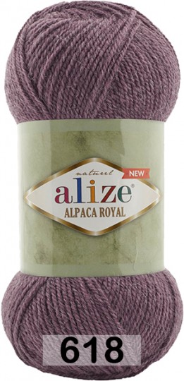 Пряжа Alize Alpaca Royal new 618 сухая роза