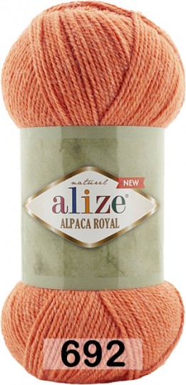 Пряжа Alize Alpaca Royal new 692 оранжевый