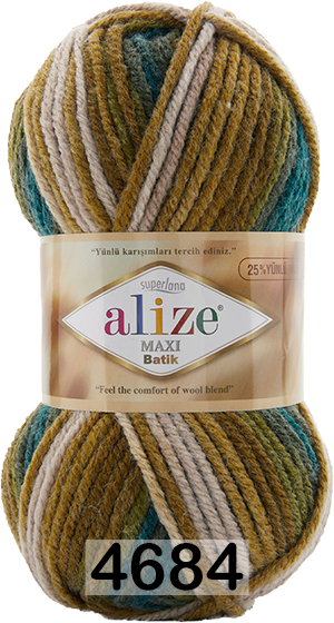 Пряжа Alize Superlana Maxi Batik