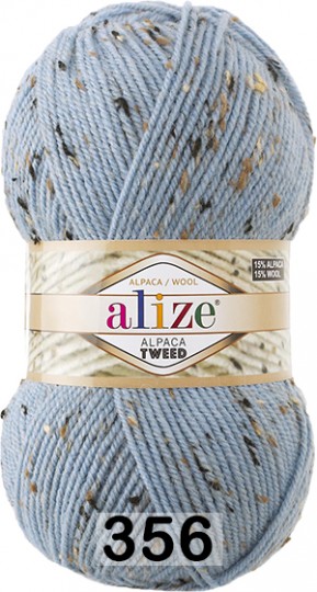 Пряжа Alize Alpaca Tweed 356 голубой