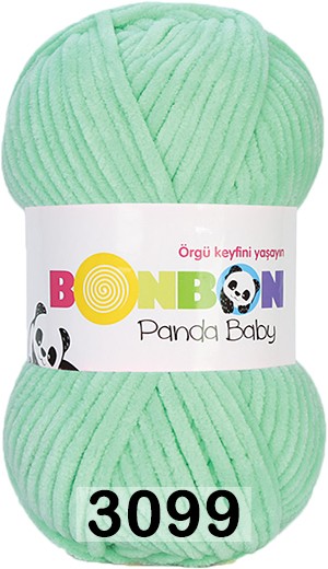 Пряжа Nako Bonbon Panda Baby 3099 св.салат