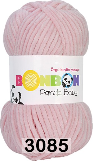 Пряжа Nako Bonbon Panda Baby 3085 св.розовый