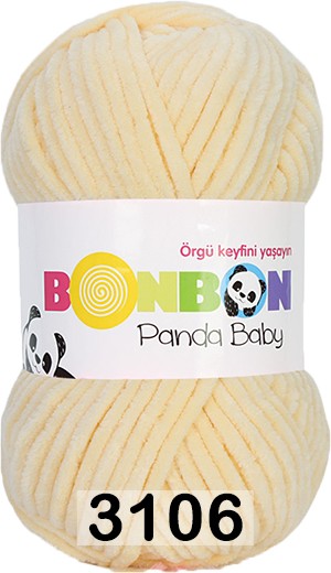 Пряжа Nako Bonbon Panda Baby 3106 абрикос